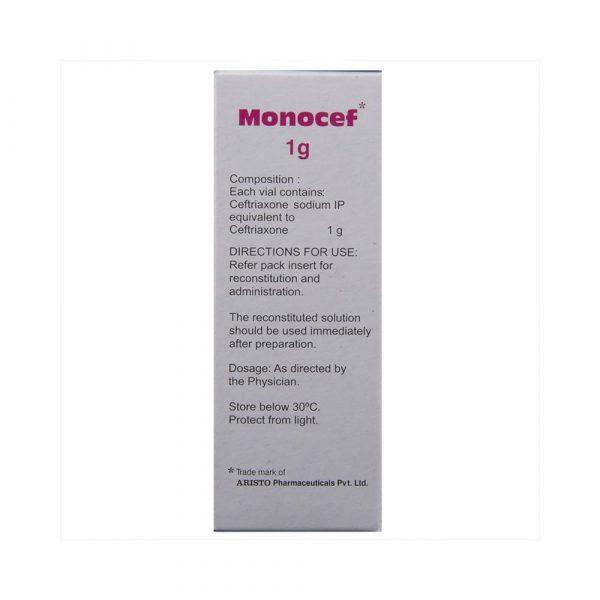 Monocef 1 Gm Injection